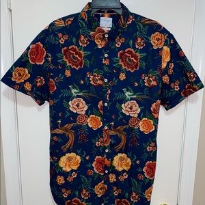 FLORAL CASUAL BUTTON DOWN